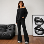 Ensemble Casual 2 Pièces Épaules Dénudées