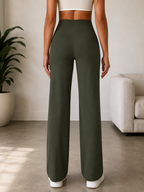 Pantalon Yoga Taille Haute Coupe Droite