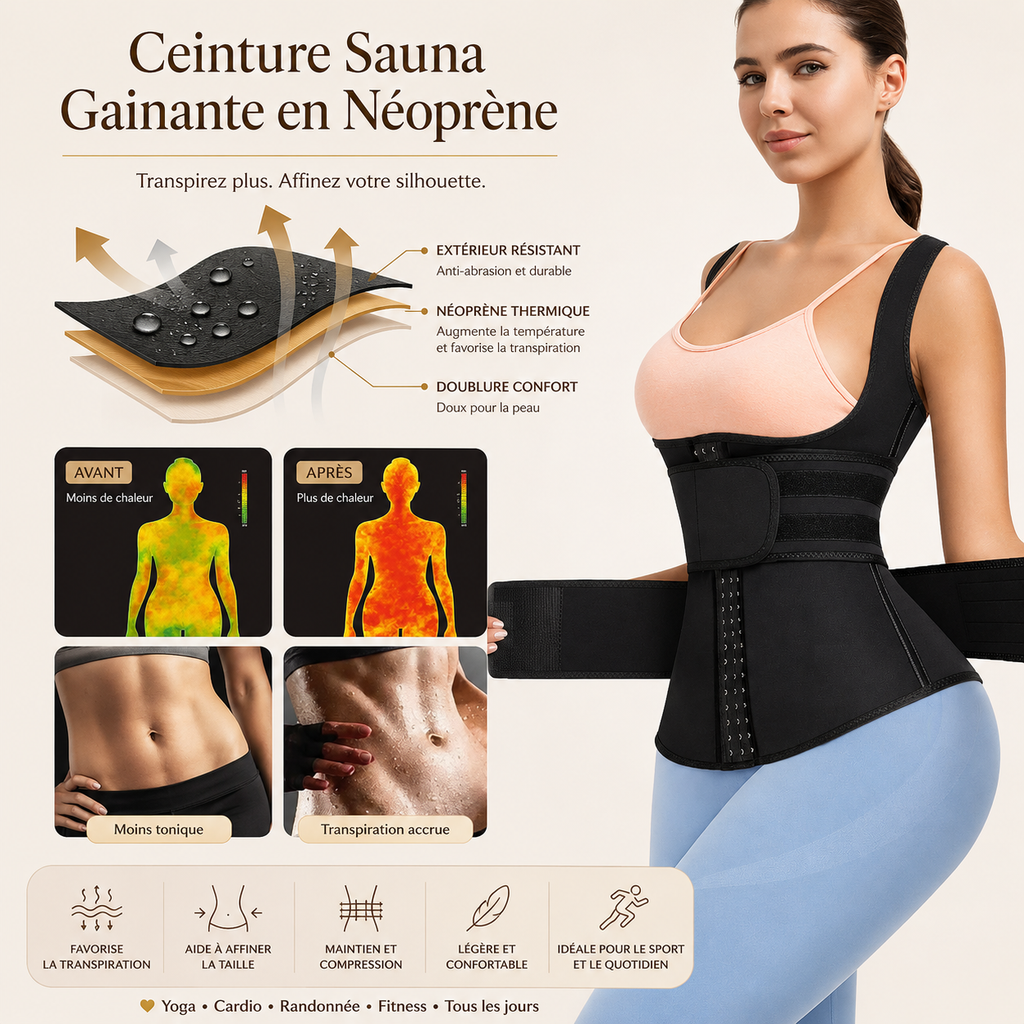 Serre-Taille Sport | Double Sangle Ajustable