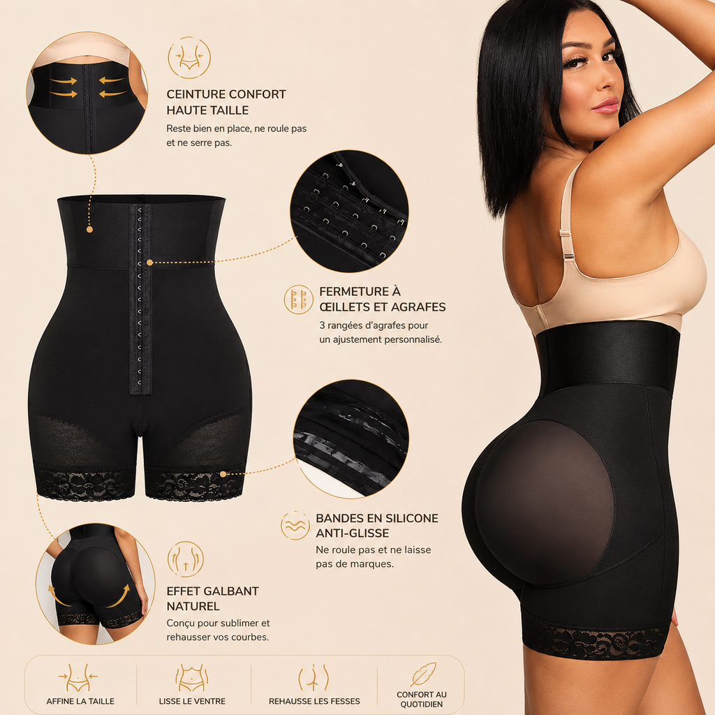 Short Sculptant Taille Haute | Galbe Naturel
