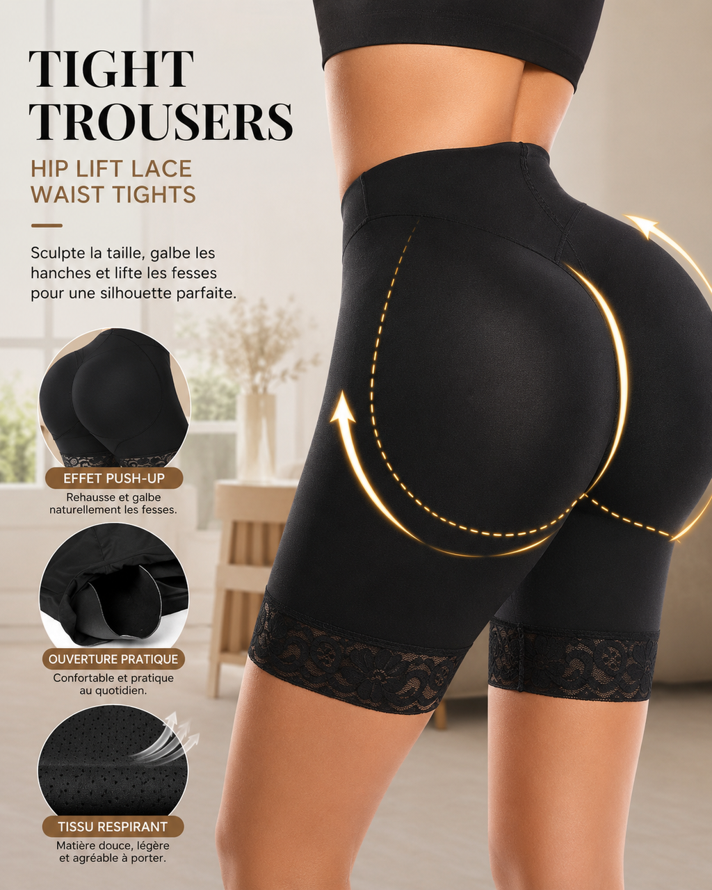 Short Sculptant Rehausseur de Fesses | Courbes Naturelles