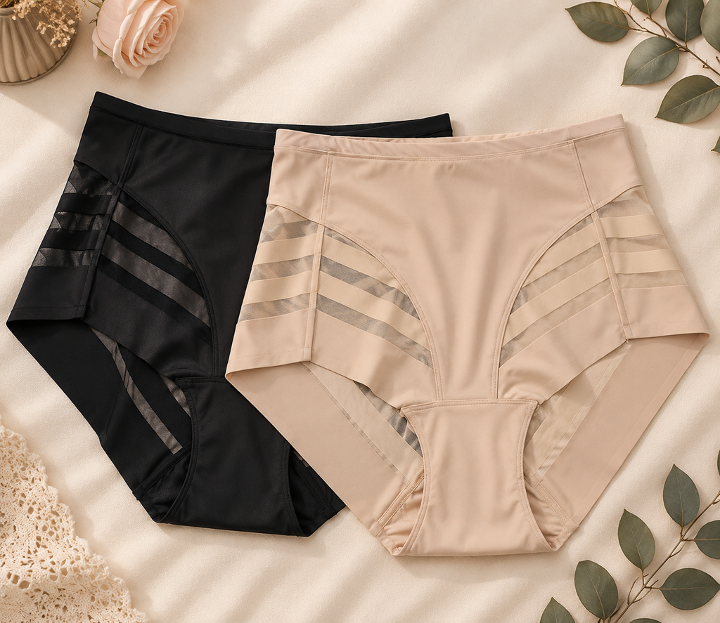 Culotte Gainante Taille Mi-Haute | Ensemble de 2