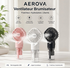 Ventilateur Brumisateur Aerova Rose