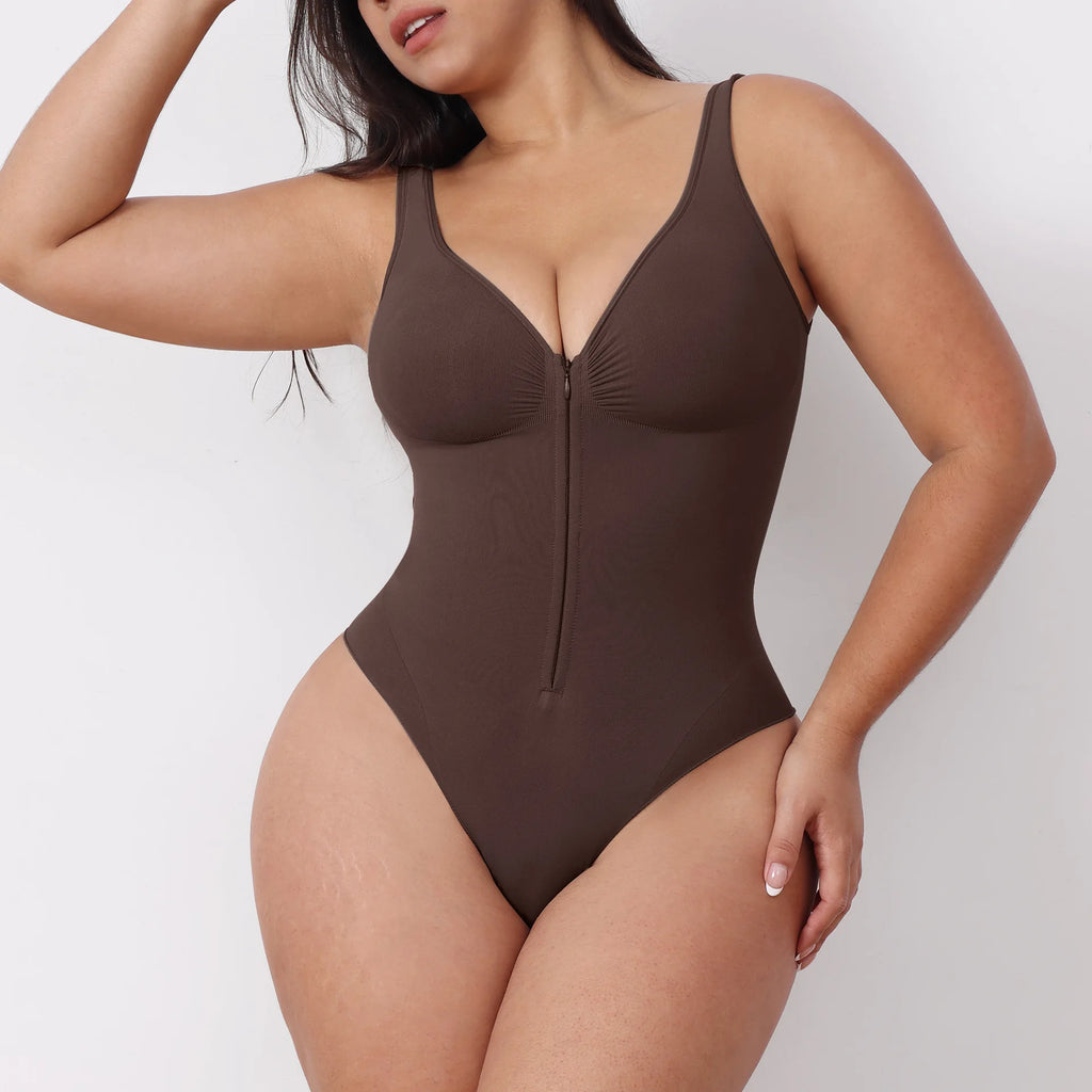 Body Sculptant Dos Nu | Fermeture Zippée