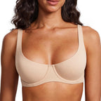 Soutien-gorge à armatures effet seconde peau sans rembourrage