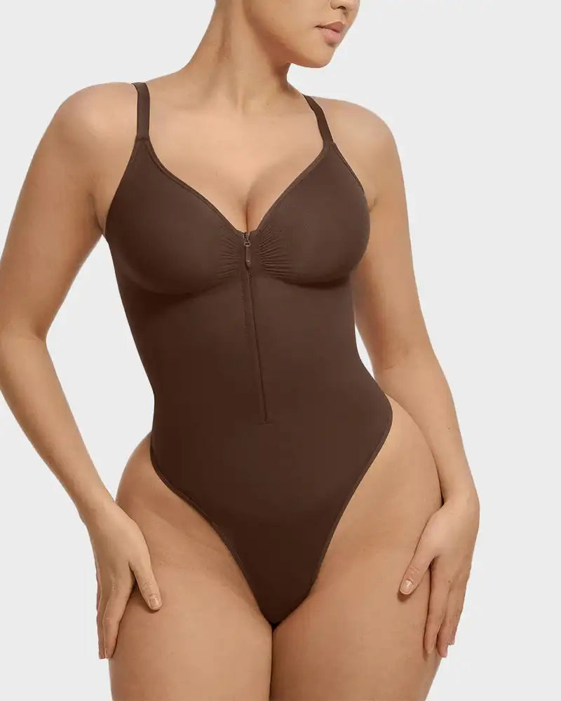 Body Sculptant Zippé | Élégance Sculptante