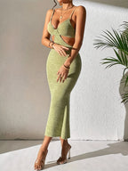 Robe Midi Dos Nu à Bretelles