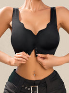 Soutien-gorge sans couture à fermeture frontale et maintien intégral
