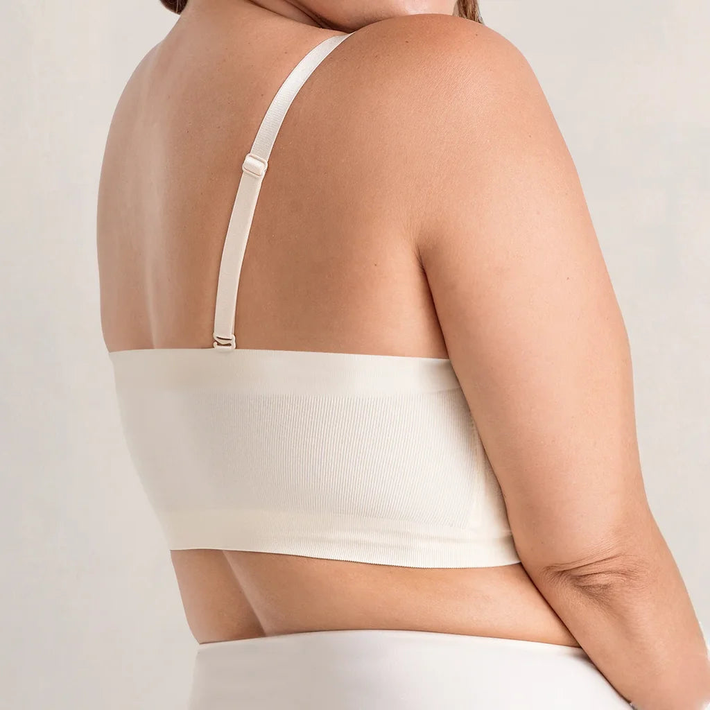 Soutien-gorge bandeau à maintien silicone et bretelles amovibles