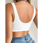 Soutien-gorge sans couture à fermeture frontale et maintien intégral