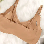 Soutien-gorge invisible sans coutures à bord ondulé
