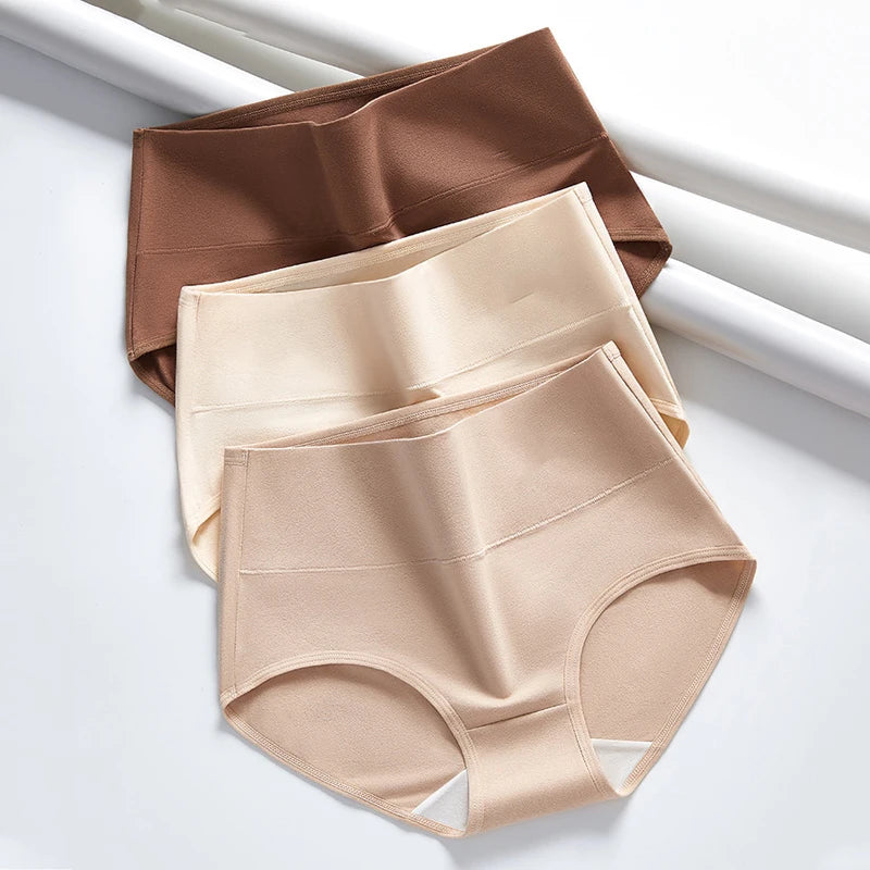 Culotte Taille Haute en Coton | Lot de 3