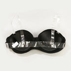 Soutien-gorge push-up invisible à bretelles transparentes
