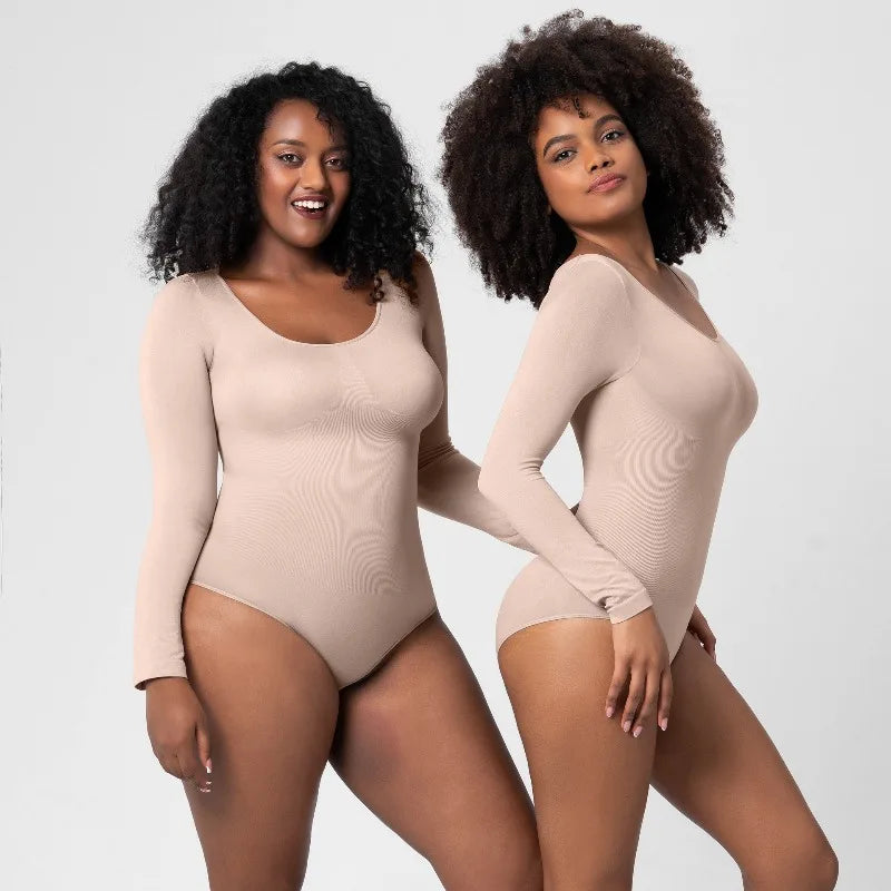 Body Sculptant Manches Longues | Maintien Léger