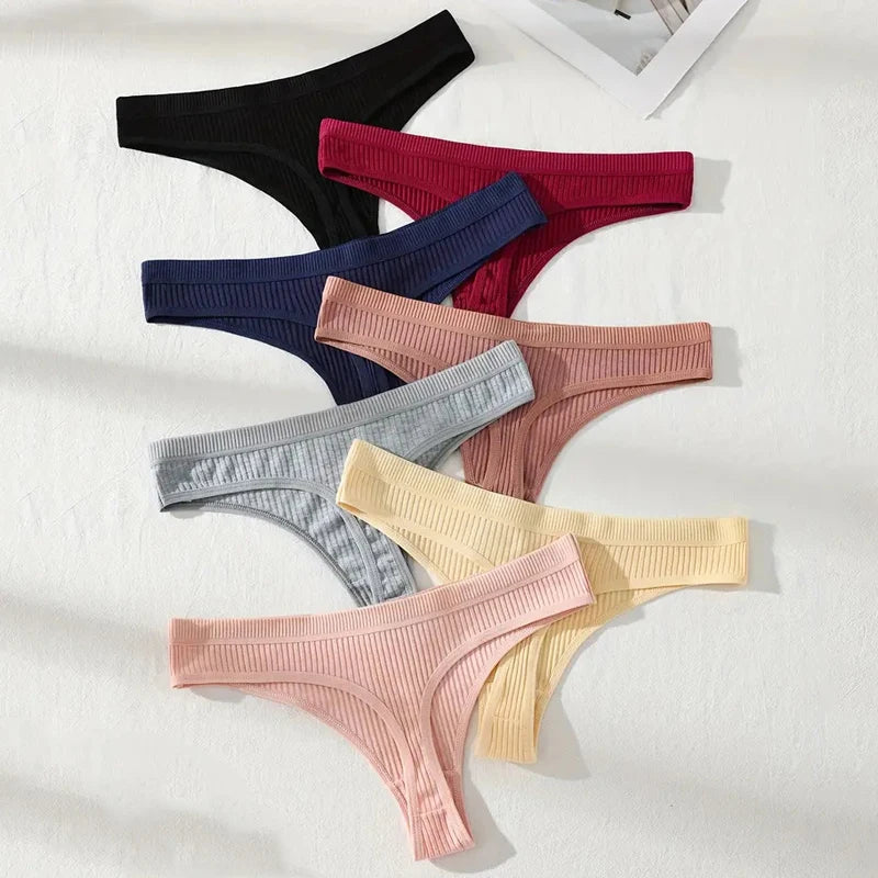 String en Coton Taille Basse | Ensemble de 7