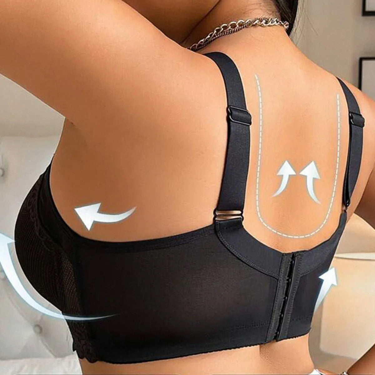 Soutien-gorge en dentelle à maintien renforcé pour grande taille