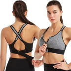 Brassière de sport respirante à fermeture avant réglable