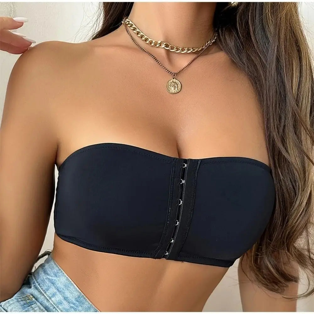 Soutien-gorge bandeau sans bretelles à maintien invisible