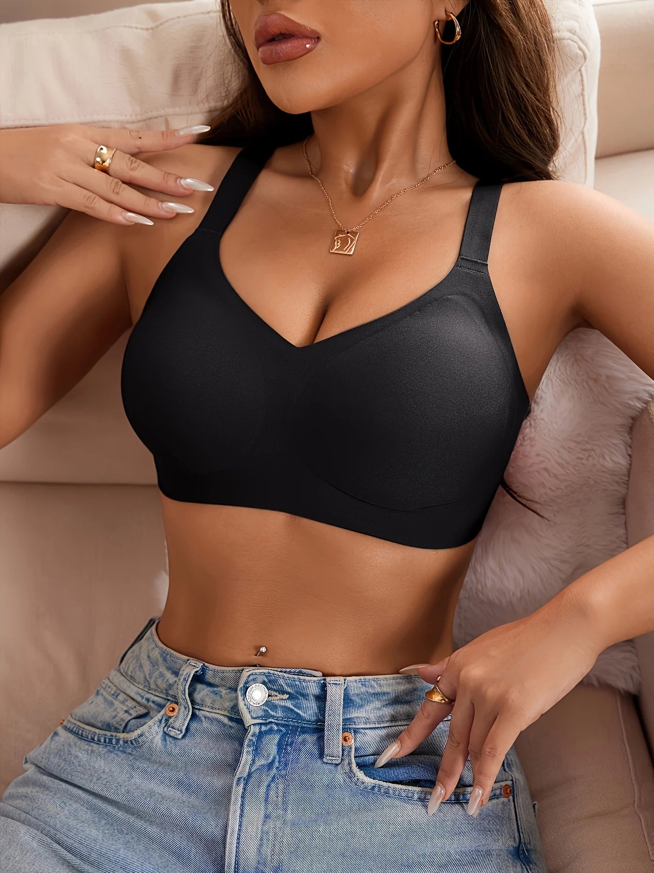 Brassière sans coutures au confort en mouvement