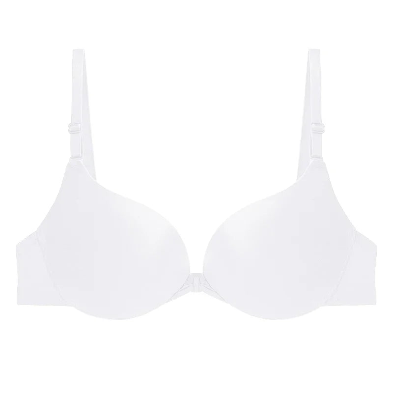 Soutien-gorge push-up dos nu à fermeture avant sans coutures