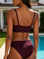 Soutien-gorge push-up à fermeture avant et décolleté plongeant