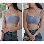 Soutien-gorge bandeau invisible à bretelles amovibles
