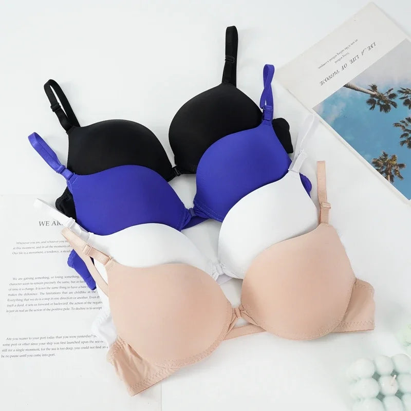 Soutien-gorge push-up dos nu à fermeture avant sans coutures