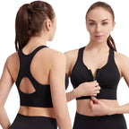 Brassière de sport zippée à maintien renforcé