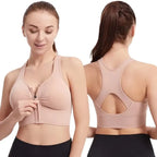 Brassière de sport zippée à maintien renforcé