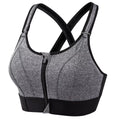 Brassière de sport respirante à fermeture avant réglable