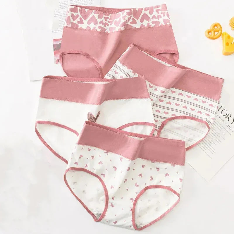Culotte Taille Haute en Coton | Lot de 4
