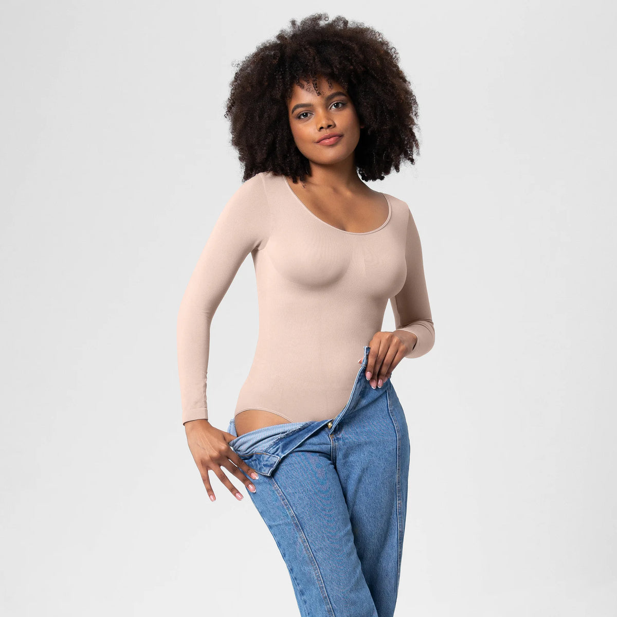 Body Sculptant Manches Longues | Maintien Léger