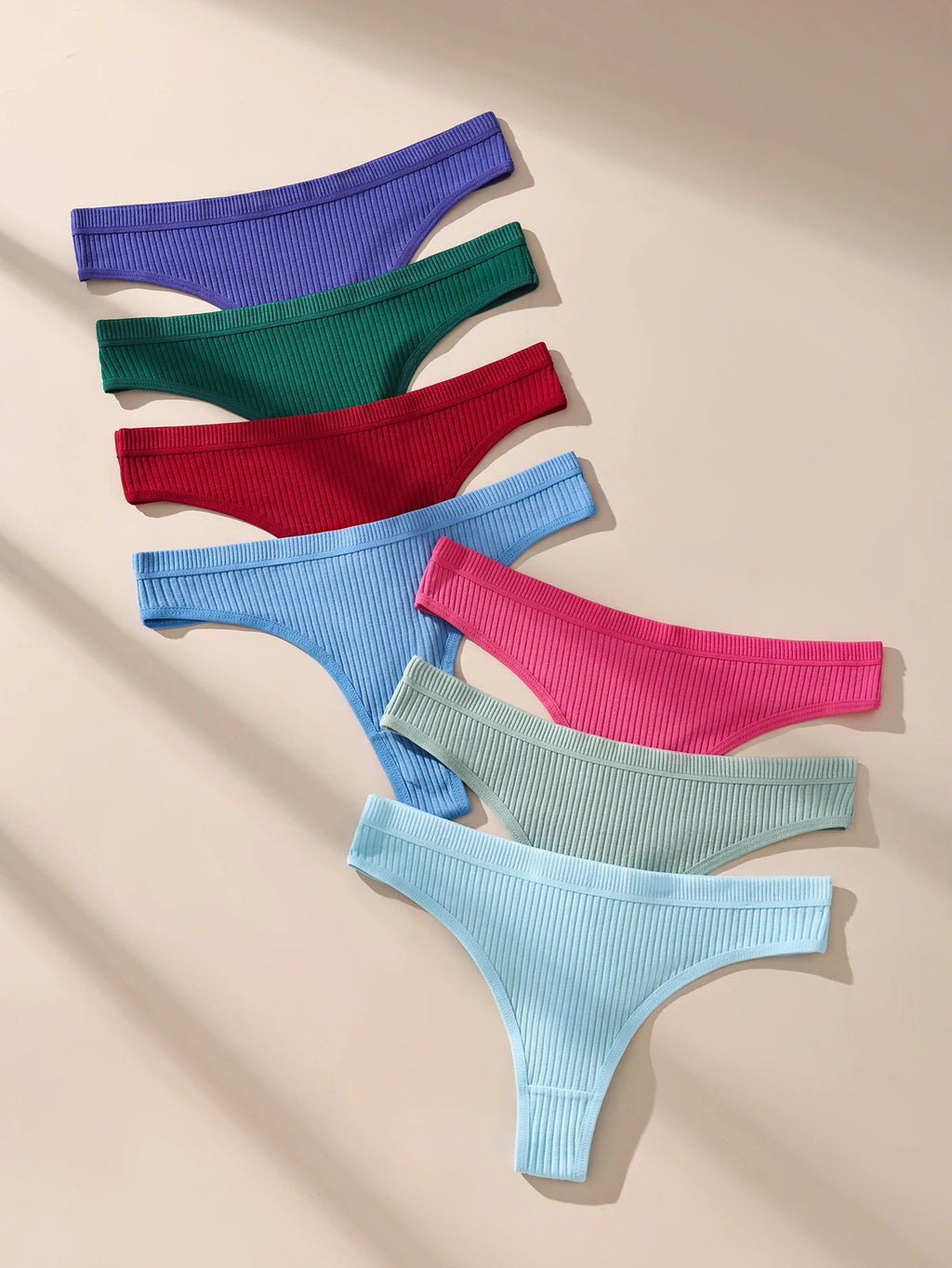 String en Coton Taille Basse | Ensemble de 7