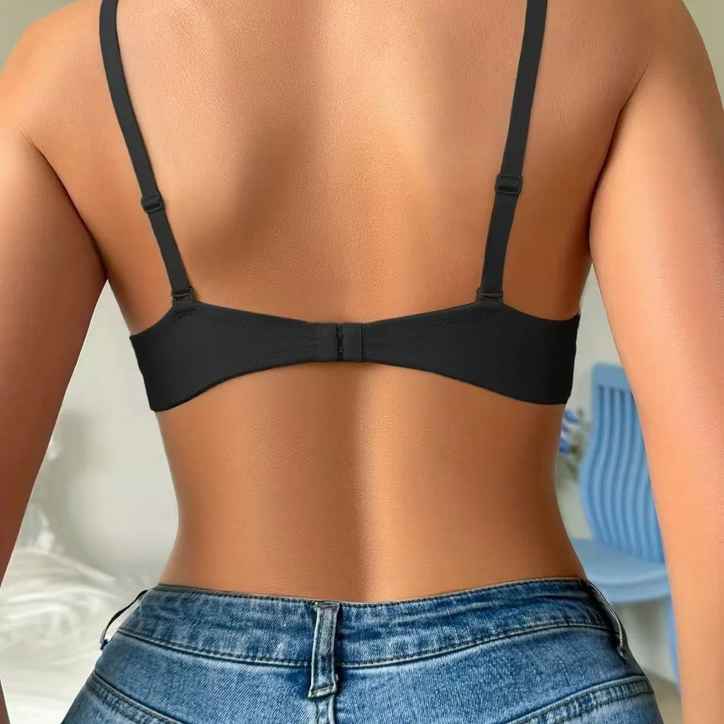 Soutien-gorge à décolleté plongeant au galbe raffiné