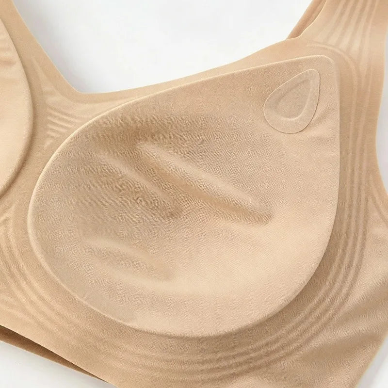 Brassière couvrante sans armatures à maintien renforcé