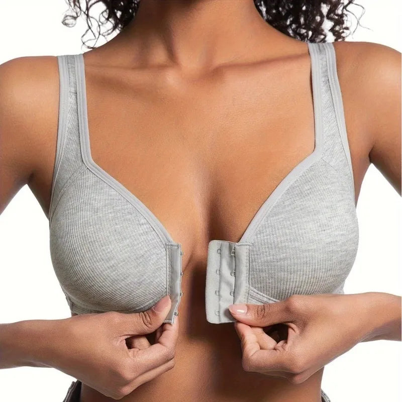 Soutien-gorge à fermeture frontale au maintien enveloppant
