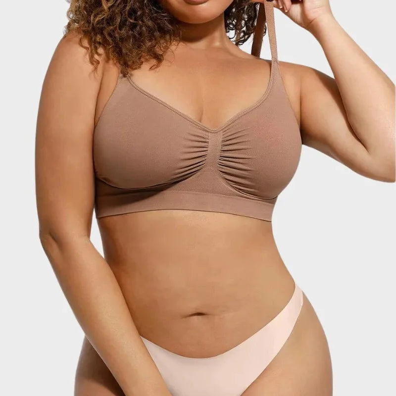 Brassière sculptante sans coutures à couvrance intégrale